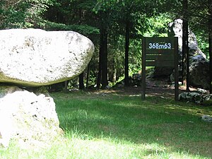 Punt culminant de la Charanta a Monteirolet.