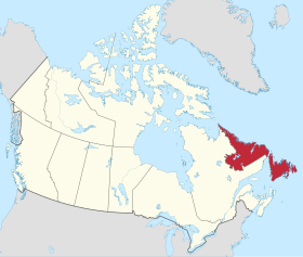 Bản đồ chiếu Newfoundland và Labrador