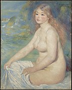 Pierre-Auguste Renoir, Baigneuse blonde, 1881, huile sur toile