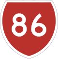 State Highway 86 marker