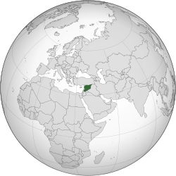 Location of سوریه