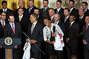 2012年1月17日、カージナルスはアメリカ合衆国大統領バラク・オバマの招待を受け、ホワイトハウスを表敬訪問した