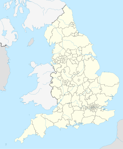 Mapa konturowa Anglii
