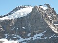 Il Gran Paradiso da sud-ovest, in primo piano la Becca di Moncorvé.