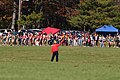 Image 7The start of a typical cross country race, as an official fires a gun to signal the start (from Cross country running)