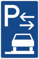 Zeichen 315-68 Parken ganz auf Gehwegen in Fahrtrichtung rechts (Mitte)