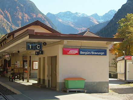 Bergün train station Bahnhof Bergün