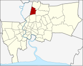 Karte von Bangkok, Thailand mit Lak Si