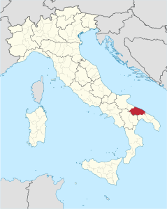 Città metropolitana di Bari – Localizzazione
