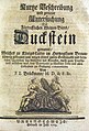 Kurtze Beschreibung und genaue Untersuchung des fürtrefflichen Weitzen-Biers Duckstein genannt, 1723