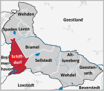Ortschaft Schiffdorf in der Gemeinde Schiffdorf