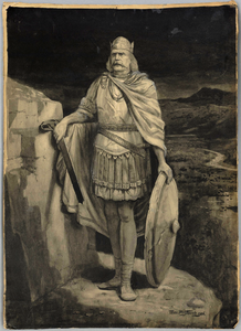Carataco, por Thomas Prydderch. Carataco era líder da tribo celta do norte, os Ordovicos.
