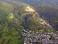 Burgruine Schauenburg und Steinbruch bei Dossenheim