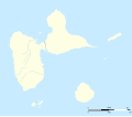 Administrative map of the region and department of Guadeloupe