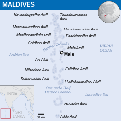 Lokasi Maladewa