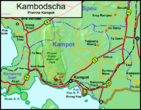 Map of Kampot province