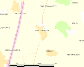 Poziția localității Liancourt-Fosse