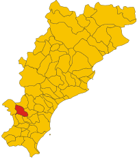 Locatie van Castelbianco in Savona (SV)