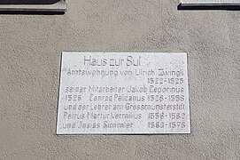 Plaque on the "Haus zur Sul".jpg