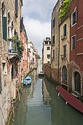 Rio del Malpaga (Venice). View from Ponte Malpaga to the Grand Canal.