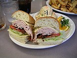 A French dip sandwich