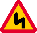 Dangerous curves ahead, first to left