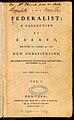 Federalist Papers, una publicación "de partido", 1788.