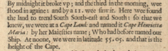 Excerpt from voyage account