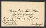 Thumbnail for File:Visiting card from Fritz Haber including message to Georg Bredig - DPLA - df1a6e8a5c42340d2e2fd8e7e017acae.jpg