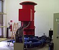 AEM-Generator verbunden mit Francis-Turbine am Lichtmessbach, Österreich