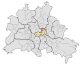 Deutsch: Wahlkreis Friedrichshain-Kreuzberg 4 für die Wahlen zum Abgeordnetenhaus von Berlin. Stand 2006