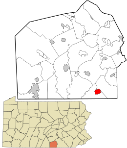 Location in Adams County and the U.S. state of Pennsylvania.