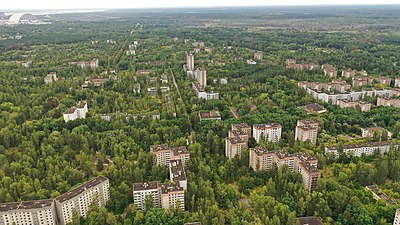 Vista aérea de Prípiat