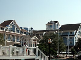 Het hoofdgebouw van Disney's Beach Club Villas