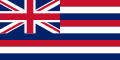 Hawaii eylaet bayrağı'nın sol üst köşesindeki Birleşik Krallık bayrağı (Union Jack)