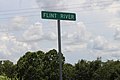 Flint River sign, GA37 EB