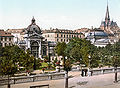 Wandelhallen am Kochbrunnenplatz um 1900