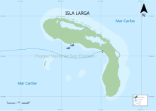 mapa de la isla