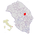 Collocatio finium municipii in Provincia Lupiensi.