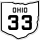 State Route 33 marker
