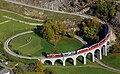 30.9 - 6.10: In tren da San Murezzan a Tiraun dalla Viafier retica traversa il viadukt da Brüsch.