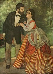 Pierre-Auguste Renoir Les Fiancés (dit Le Ménage Sisley) (1868) Cologne, Wallraf-Richartz Museum.