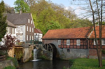 Stütings molen, waterrad