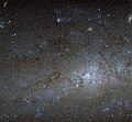 Le centre de NGC 247 par le télescope spatial Hubble