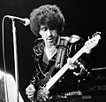 Phil Lynott op 22 april 1980 geboren op 20 augustus 1949