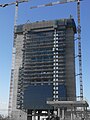 Construcción de la quinta torre, Torre Caleido el 20 de agosto de 2019.