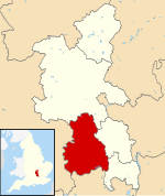 Wycombe shown within Buckinghamshire