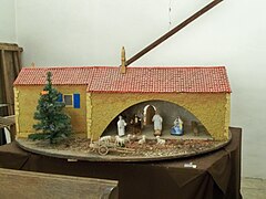 Crèche dans une église du plateau d'Albion