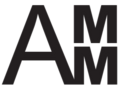 A black text symbol consisting of the letter's "A" "M" "M" (Arkansas Medical Marijuana)