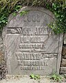 Boundary stone on the border of Trinity and Saint John, dated 1881